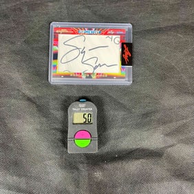 Suzanne Somers Signed Cut Leaf Pop Century Insert Card