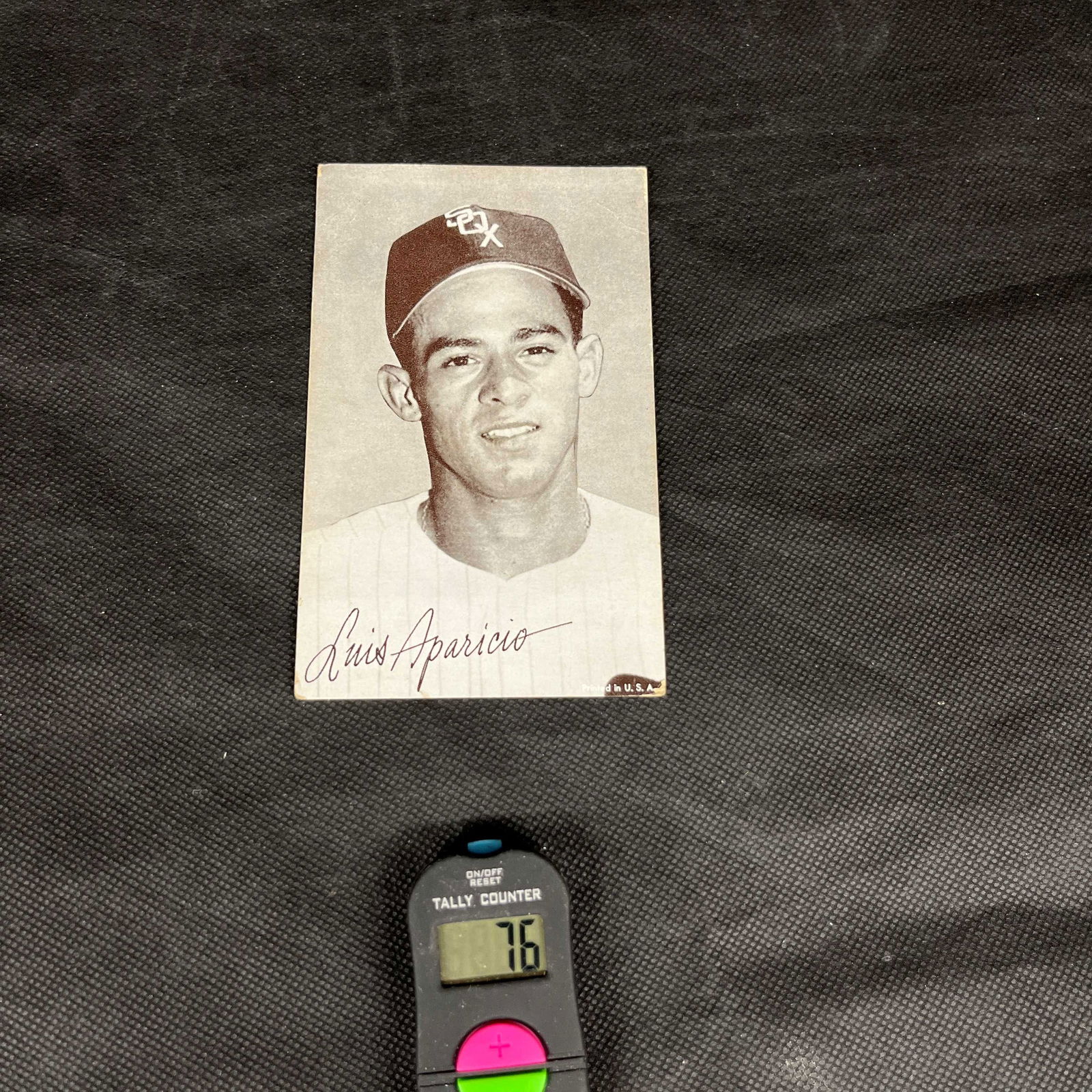 Luis Aparicio Exhibit Baseball Card (1 of 2)