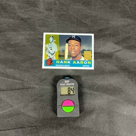 Hank Aaron 2000 Topps Chrome Reprint Baseball Card