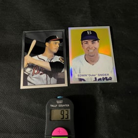 2001 Bowman Chrome Baseball Reprint Cards Duke Snider Refractor #178/299