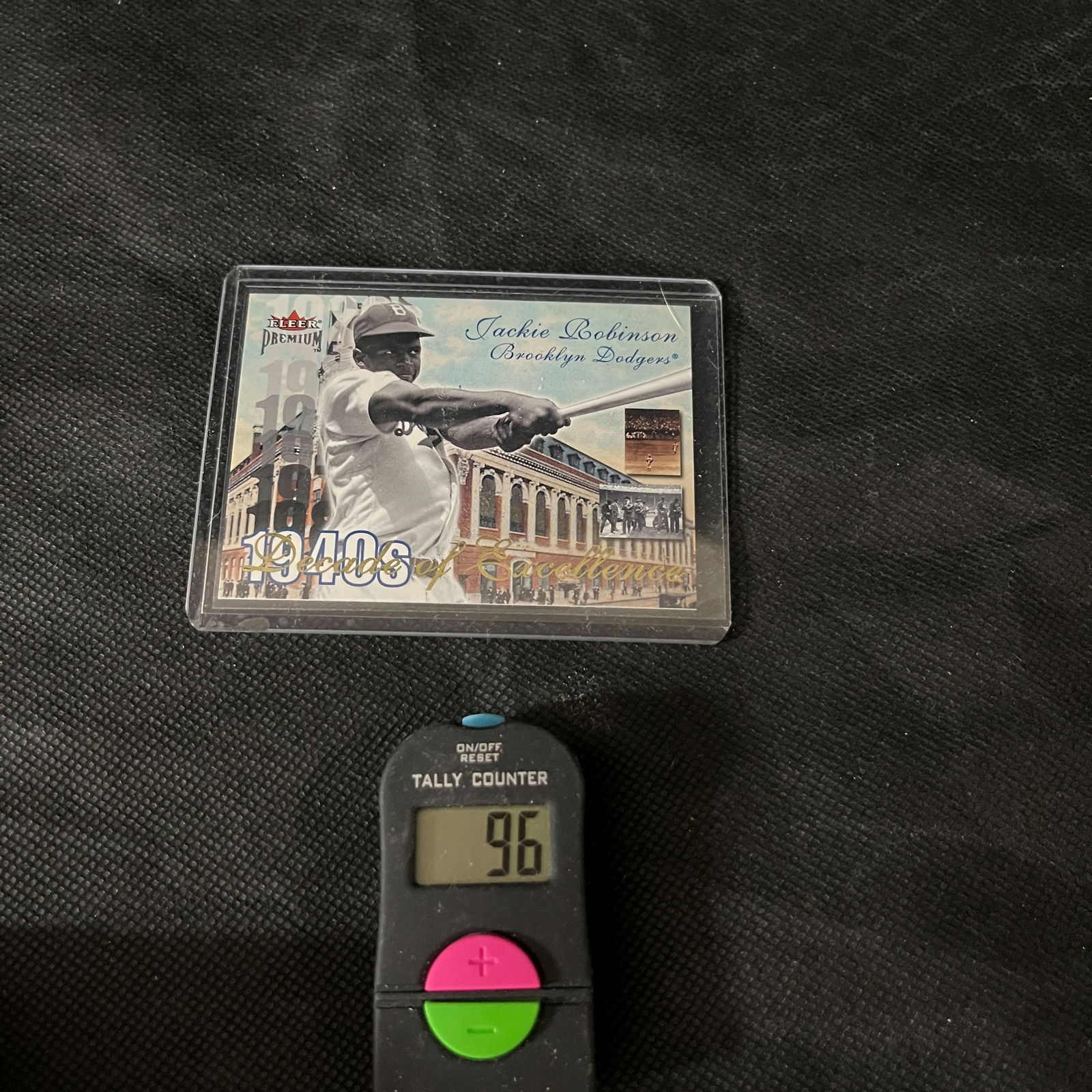 2001 Fleer Premium Jackie Robinson Dream of Excellence Baseball Card (1 of 2)