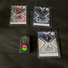 2016 Panini Elite Extra Edition Baseball  RCs Collins, Muller, Herget Signed Cards