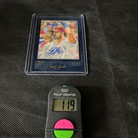 2017 Topps Gallery Joey Gallo Signed Baseball Card #4/50