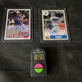 2017 Topps Baseball 3oth Anniversary Signed Baseball Cards, Wallach, Jones