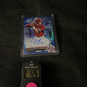 Cole Stobbe 2017 Bowman Chrome Baseball Signed RC #27/150