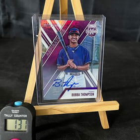 Bubba Thompson 2017 Panini Elite Extra Edition Baseball Signed RC #72/100