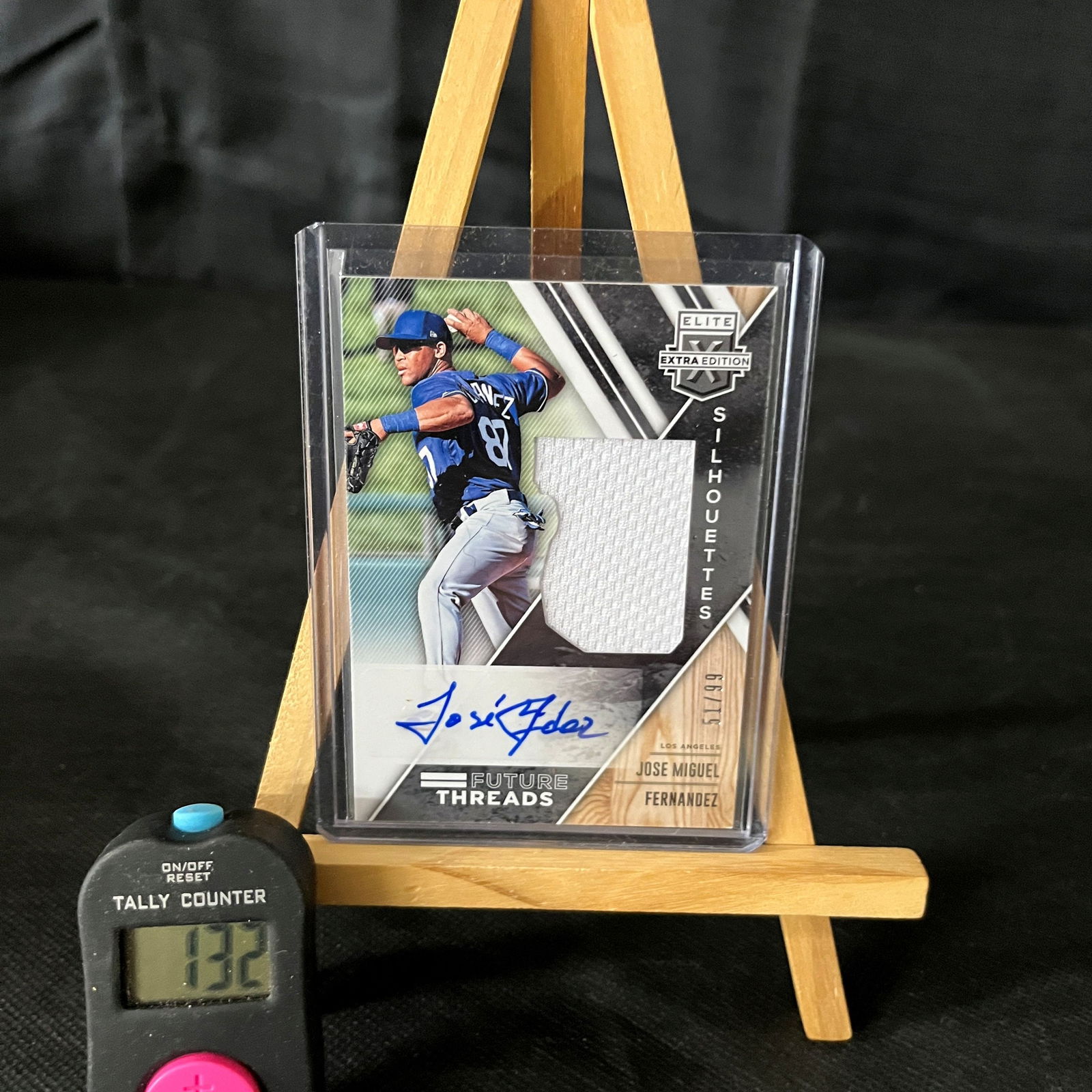 Jose Miguel Fenrandez 2017 Panini Elite Extra Edition Baseball Signed RC Patch #51/99 (1 of 1)