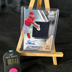 Luis Garcia 2017 Panini Elite Extra Edition Baseball Signed RC Patch #5/49
