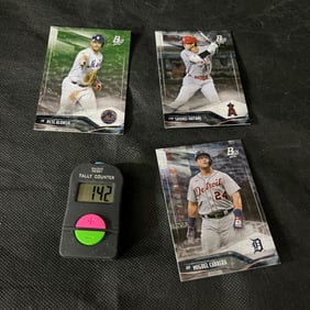 Shohei Ohtani, Pete Alonso, Miguewl Cabrera 2021 Bowman Platinum Parallel Cards