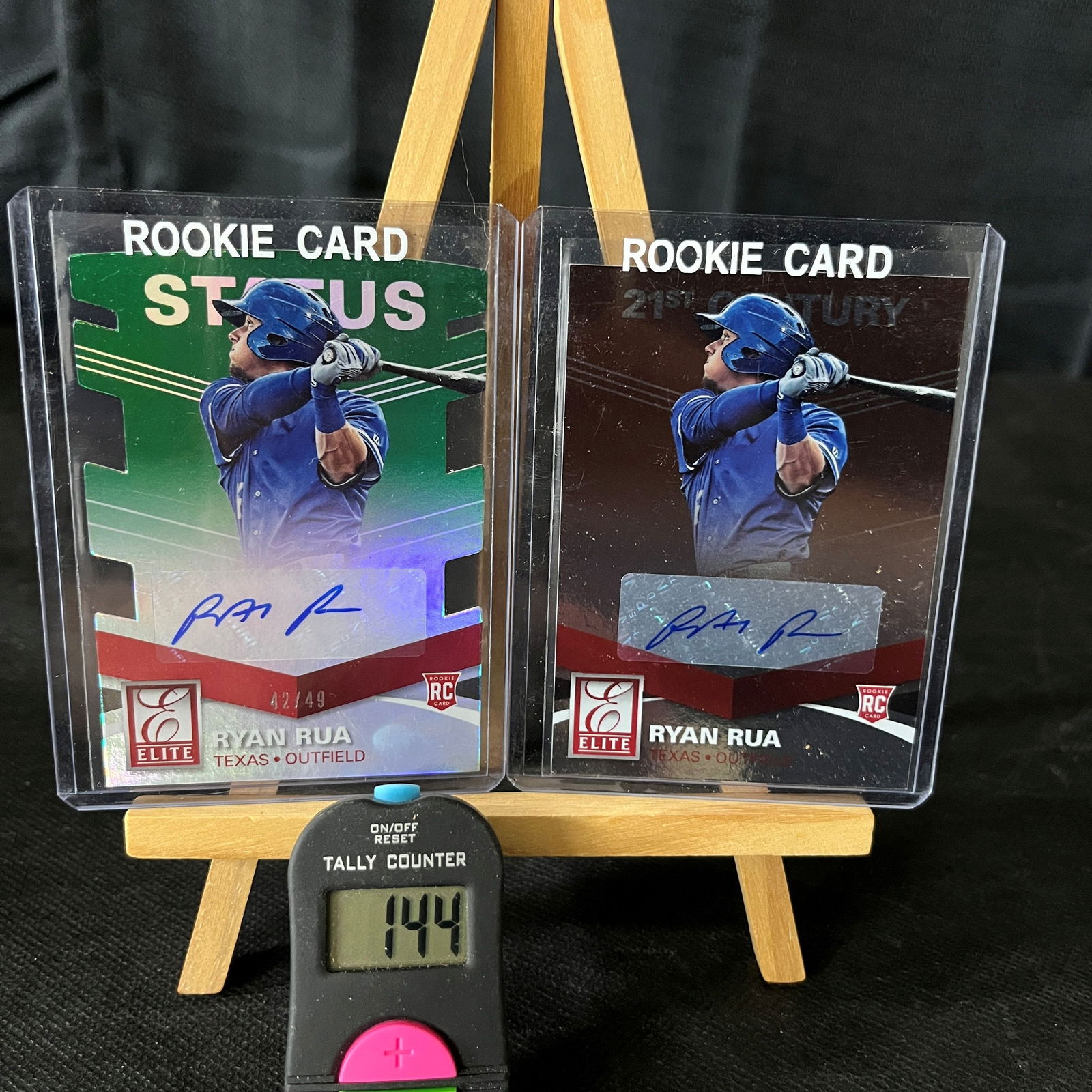 Ryan Rua 2015 Panini Elite Baseball Signed RC #42/49 & signed RC (1 of 1)