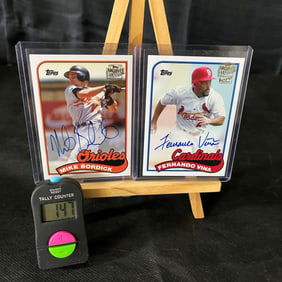 2015 Topps Baseball Archive Autographs Bordick & Vina