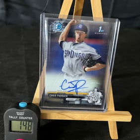 Chris Paddack 2017 Bowman Chrome Baseball Signed RC