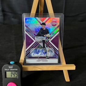 Matt Gage 2016 Panini Elite Extra Edition baseball Signed RC #33/100