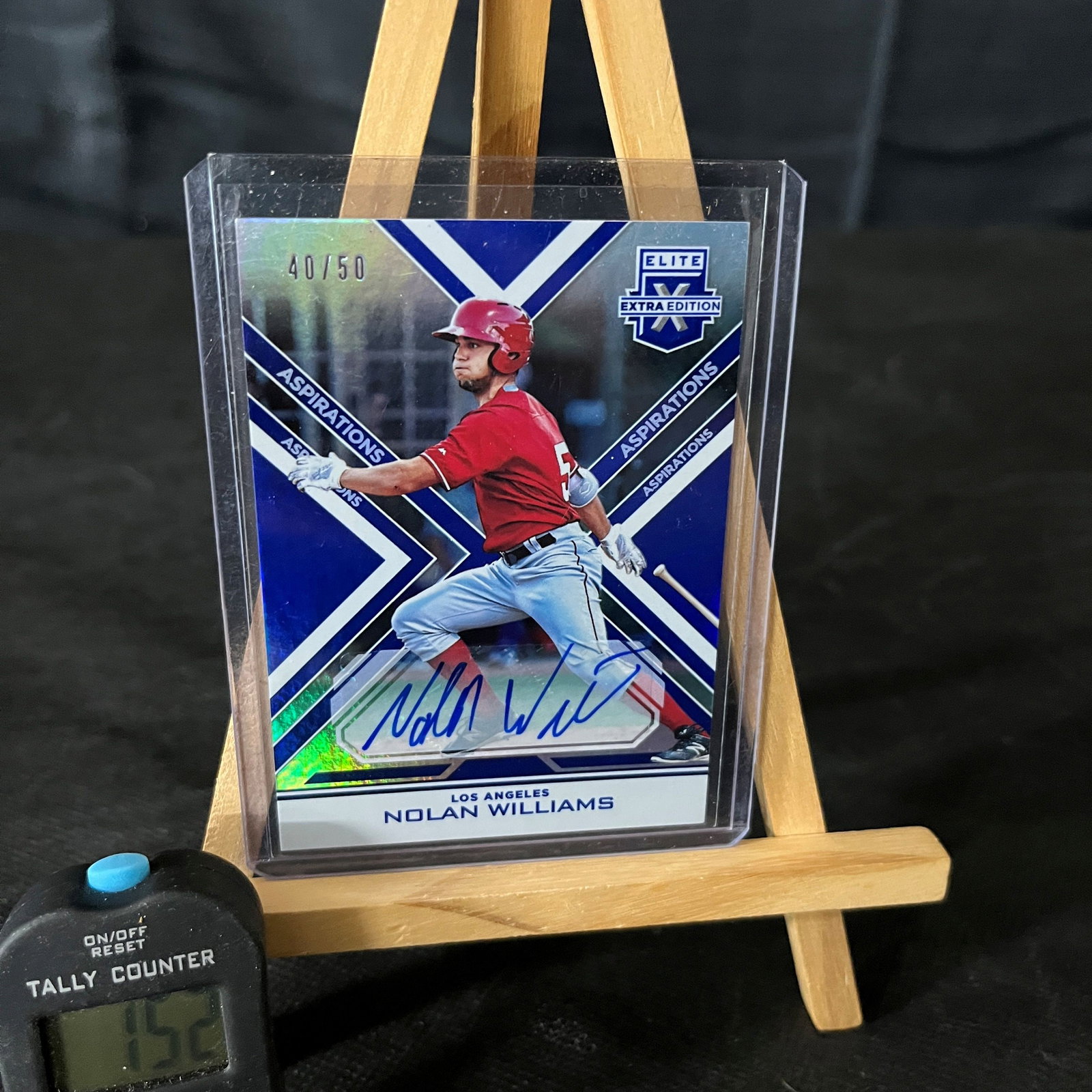 Nolan Williams 2016 Panini Elite Extra Edition Baseball Signed RC $40/50 (1 of 1)