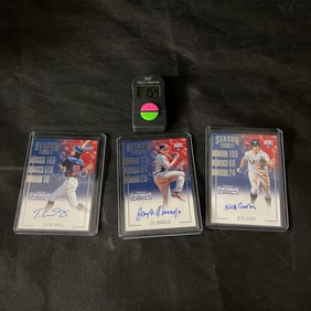2016 Panini Elite Extra Edition Baseball signed Naranjo, Gorby, Walls RC