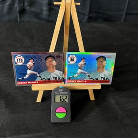 2006 Topps Chrome Mickey Mantle Inserts w/ refractor #308/500