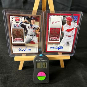 2015 Panini Contenders Baseball Signed RCs Riley Ferrell, & Magneuris Sierra