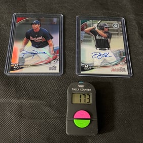 2016 Bowman Platinum Baseball Signed RCs Drew Jackson & Rio Ruiz