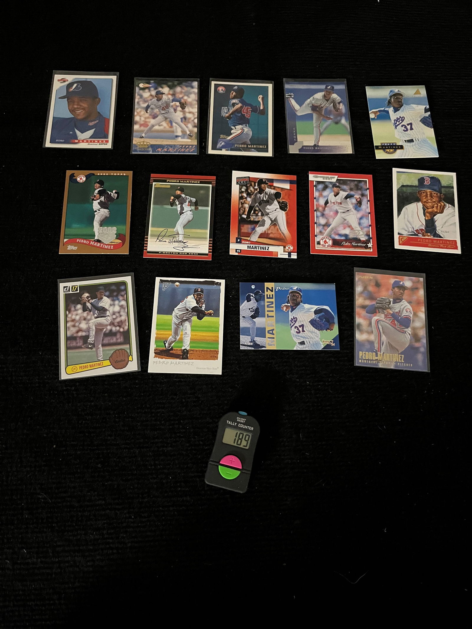 Pedro Martinez Baseball Card Lot (1 of 1)
