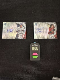 2017 Bowman Chrome Draft Pick baseball Signed RCs Holmes & Smith