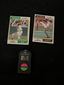 Jim Hunter & Marichal 1974 Topps Baseball Cards