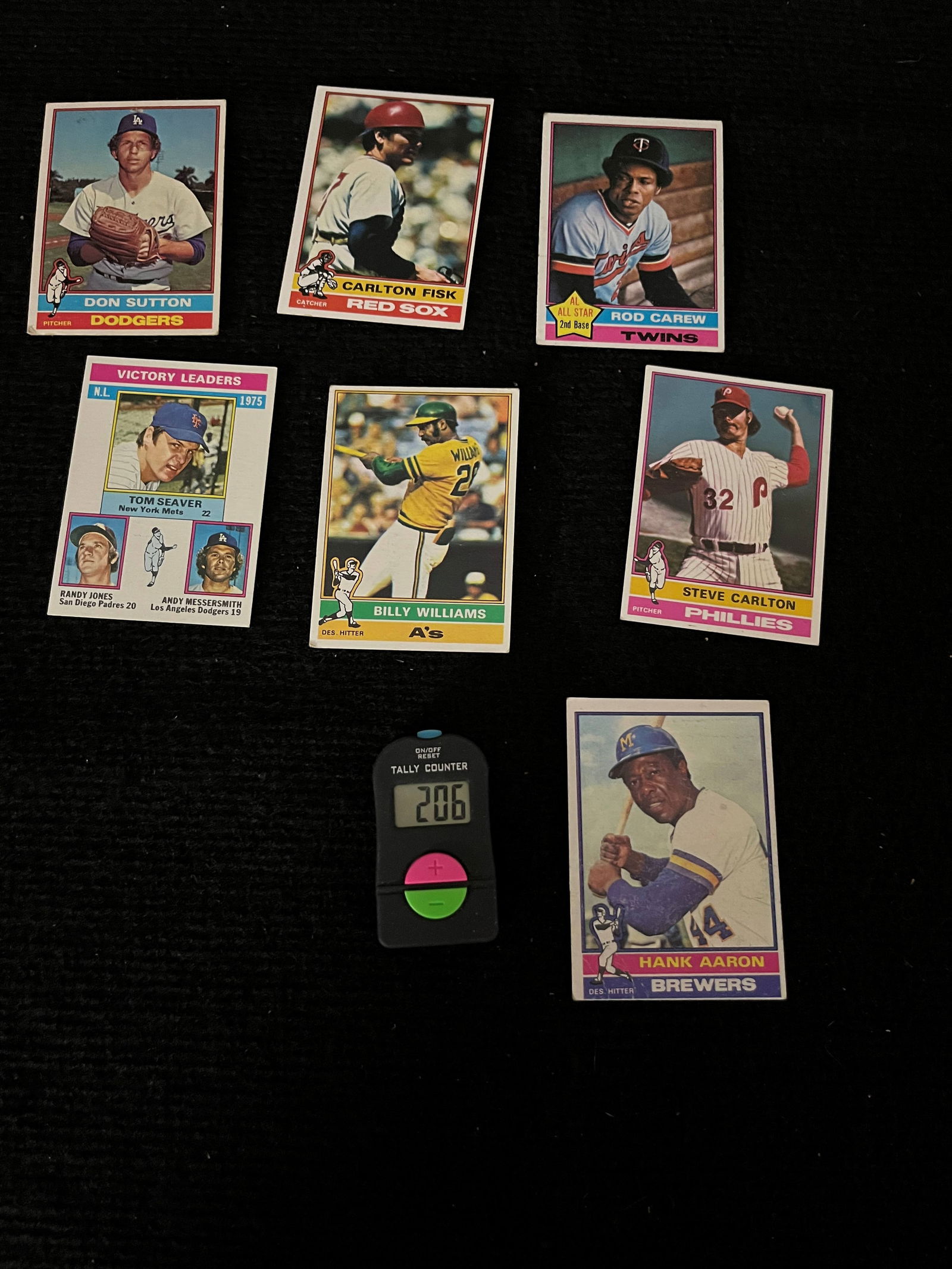 1976 Topps Baseball HOF & Star Cards (1 of 2)