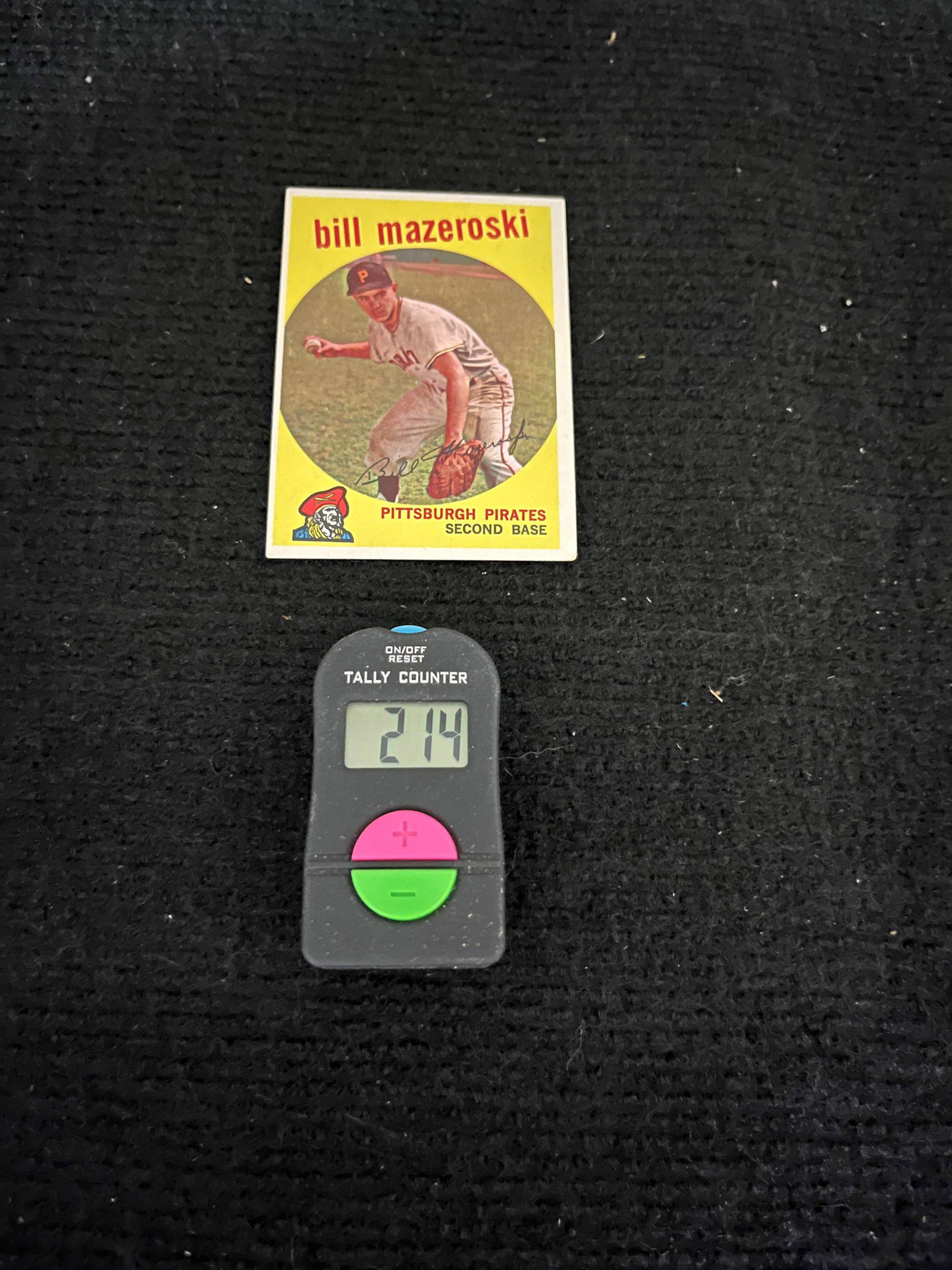 Bill Mazeroski 1959 Topps Baseball Card (1 of 2)