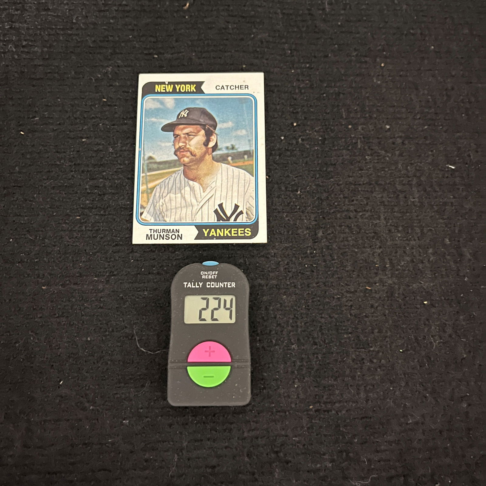Thurman Munson 1974 Topps Baseball Card (1 of 2)