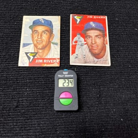 Jim Rivera 1953 & 1954 Topps Baseball Cards