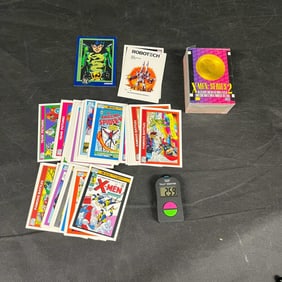 mix of Super Hero Trading Cards