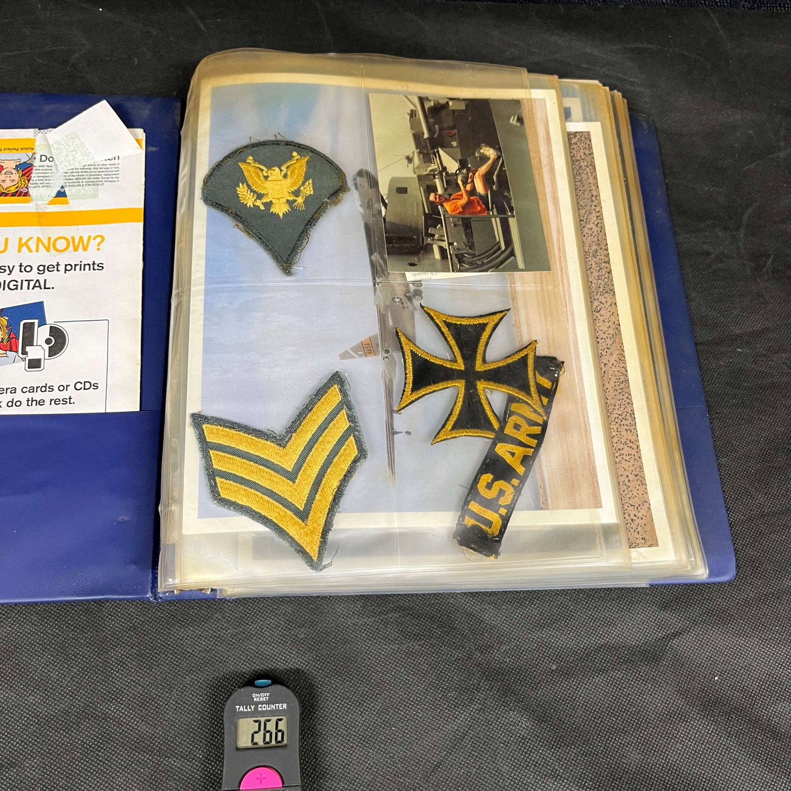 Binder of Military Ephmera w/ Patches & Orignal Photos: We ship in-house! We ship internationally. We also offer pick up and we offer a discount for cash payments. Please look at pictures carefully to determine what you believe are the condition of each lo