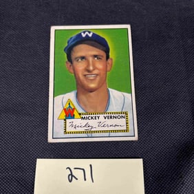 Mickey Vernon 1952 Topps Baseball Card