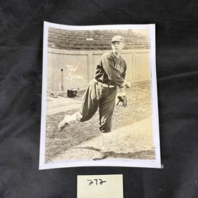 Vintage Ted Lyons Baseball Photograph