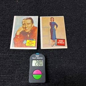 Topps Hit Stars Debbie Reynolds & Andy Williams Trading Cards