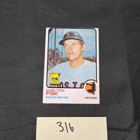 Carlton Fisk 1973 Topps Baseball Card