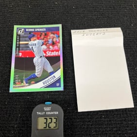 George Springer 2018 Donruss Baseball Card Parallel #9/34