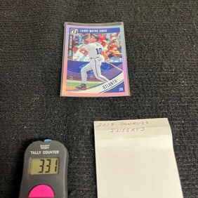 Chipper Jones 2018 Donruss Baseball Parallel Card #301/303