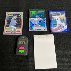 Clayton Kershaw 2018 Donruss Baseball Inserts w/ #553/999