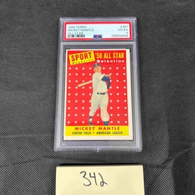 Mickey Mantle 1958 Topps Baseball #487 PSA 4