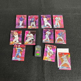 2018 Topps Chrome Pink Refractor Baseball Cardss