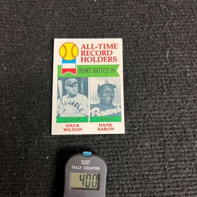Hank Aaron 1973 Topps Baseball All-Time Record Holders #412
