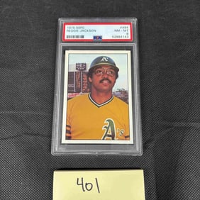 Reggie Jackson 1975 SSPC Baseball Card PSA 8