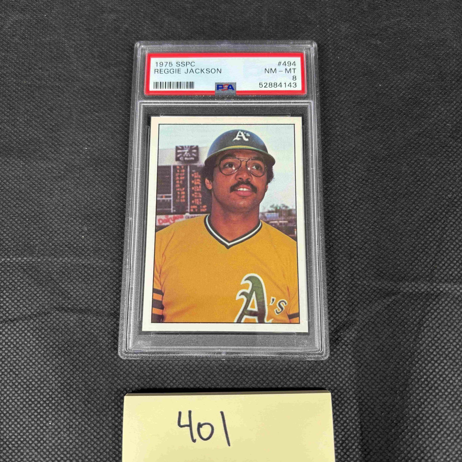 Reggie Jackson 1975 SSPC Baseball Card PSA 8: We ship in-house! We ship internationally. We also offer pick up and we offer a discount for cash payments. Please look at pictures carefully to determine what you believe are the condition of each lo