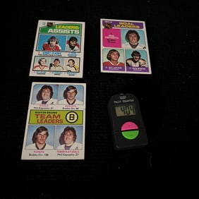 1975-76 Topps Hockey League Leader Cards
