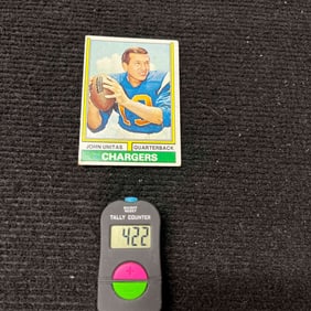Johnny Unitas 1974  Topps Football Card