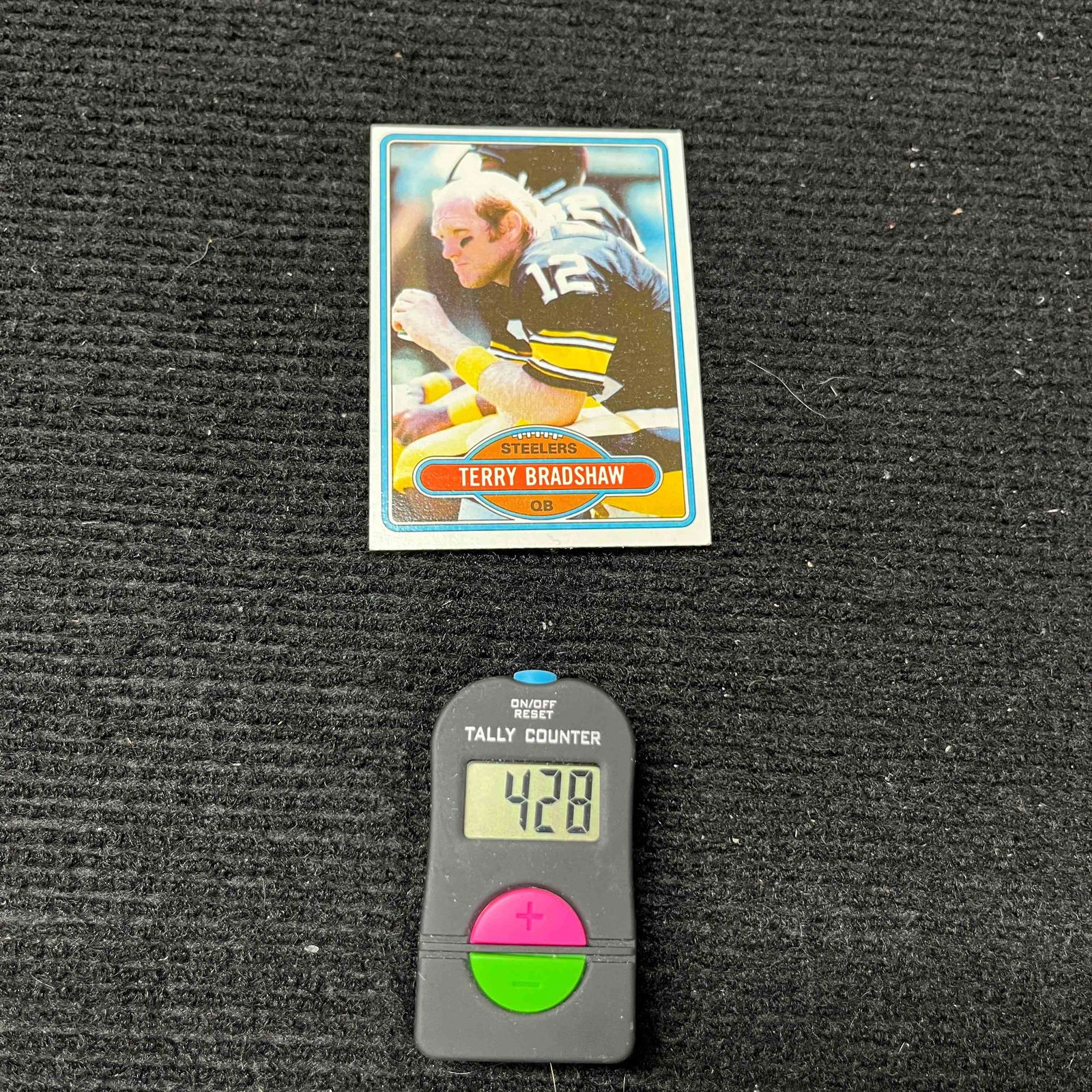 Terry Bradshaw 1980 Topps Football Card: We ship in-house! We ship internationally. We also offer pick up and we offer a discount for cash payments. Please look at pictures carefully to determine what you believe are the condition of each lo