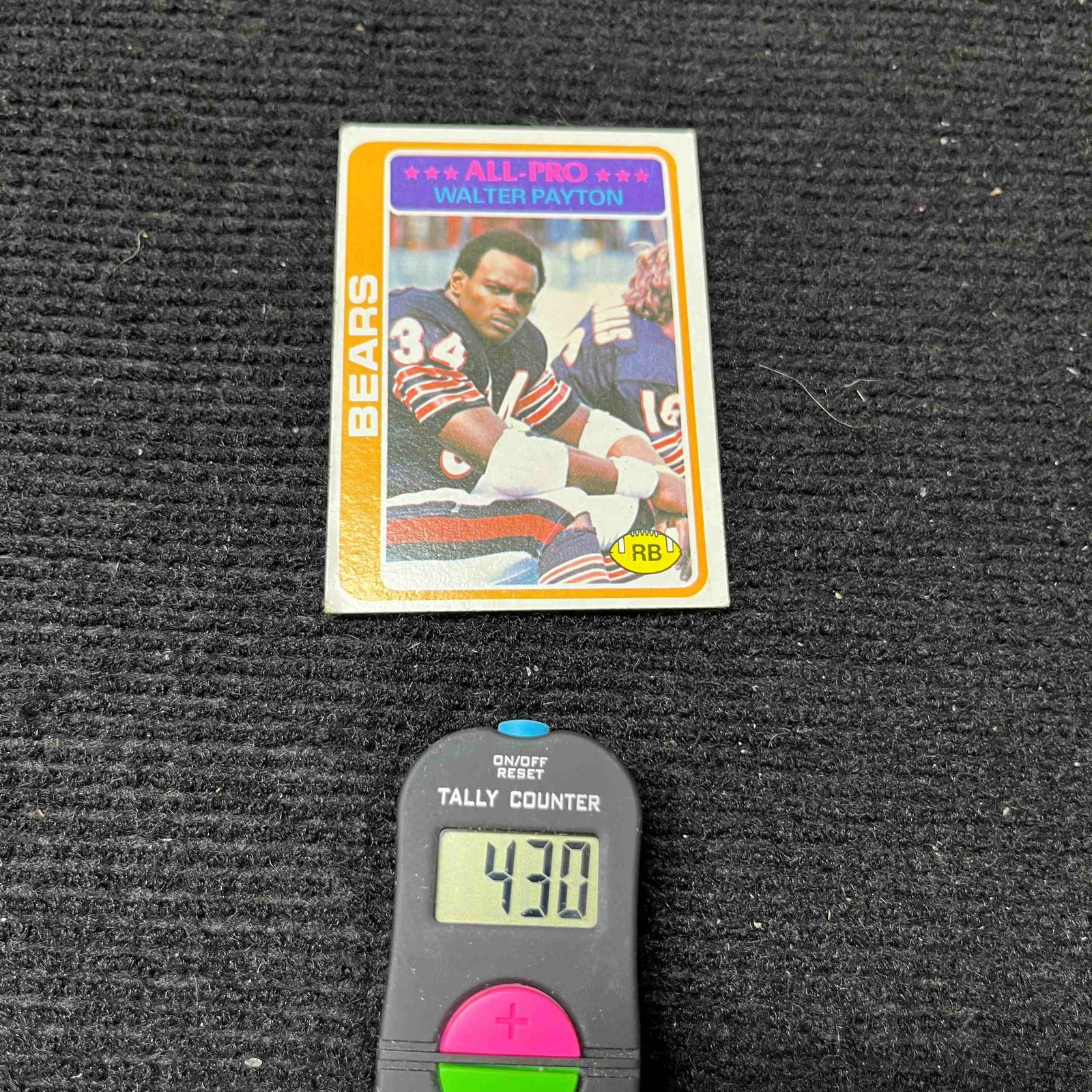 Walter Payton 1978  Topps Football Card (1 of 2)