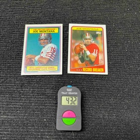 Joe Montana Topps Record Breaker Football Cards
