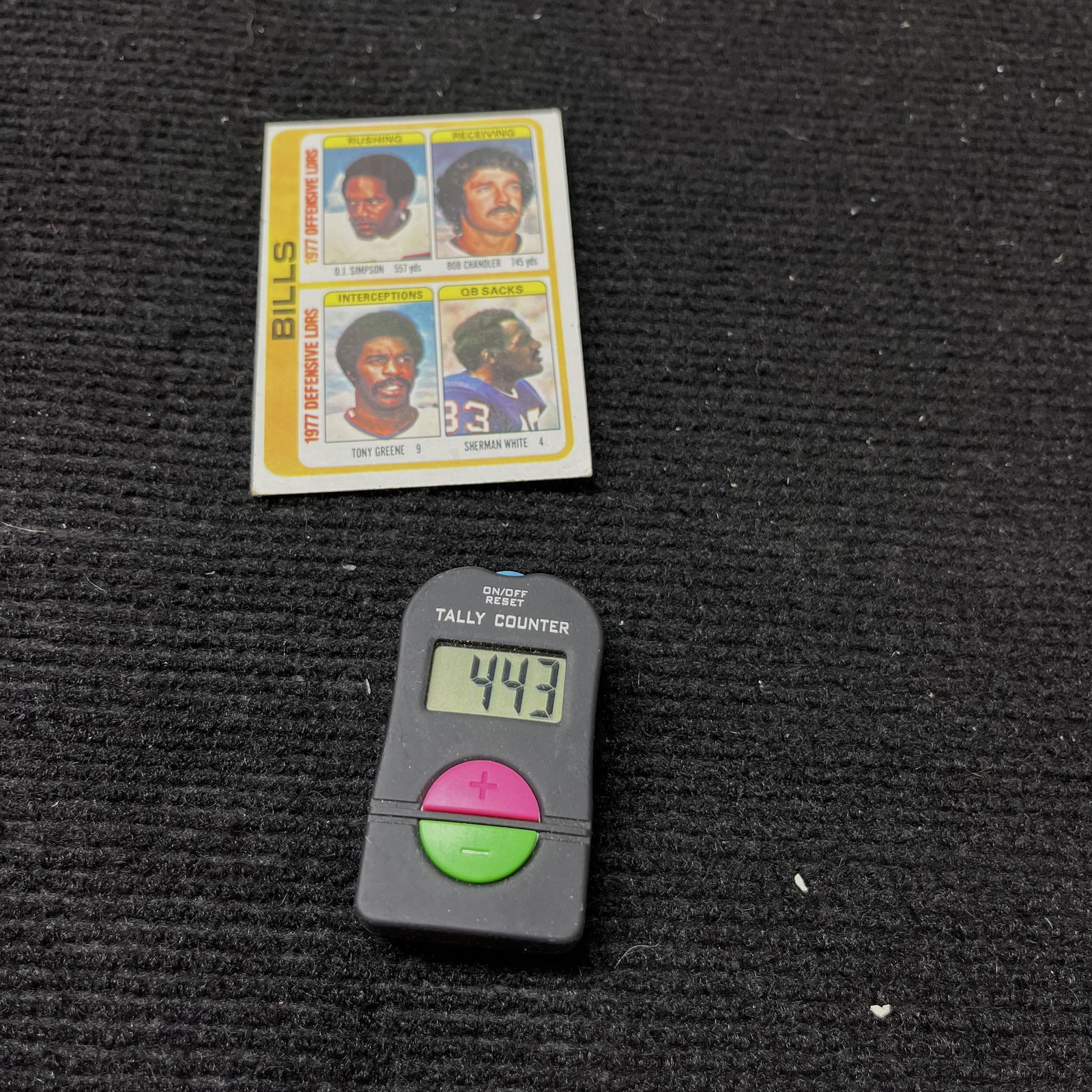 O.J. Simpson 1978 Topps Football Card (1 of 2)