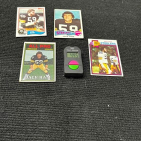 Jack Ham 1974 Topps RC + Topps Football Ham Cards